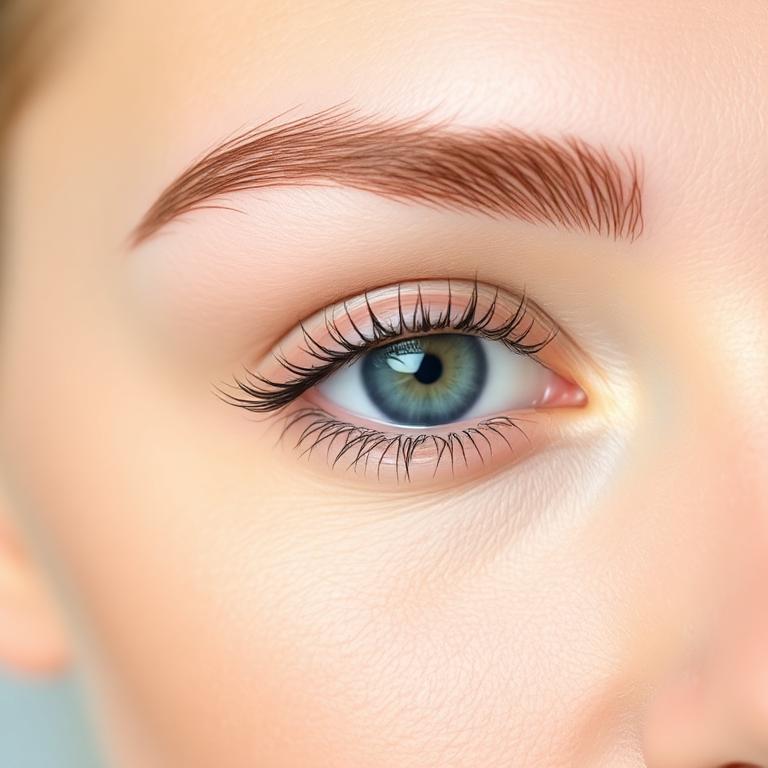 Before — Brow shape, wax and tint — sculpted into a defined, full-bodied arch.